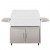 TrueFlame Deluxe Cart With Fold-Down Side Shelves - KD (Fits TF40/TFE40) - Cart Only Closed
