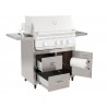 Summerset Grills Deluxe Cart-TRL32 - Angled and Open