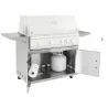 Summerset Grills CART-TRL38-DC - Angled and Opened - Summerset Grills CART-TRL38-DC - Angled and Opened