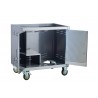 Bull BBQ 30" Pedestal Cart Bottom fits 30" Grills - Doors Opened