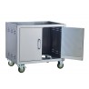 Bull BBQ 24" Steer Pedestal Cart Bottom - Single Door Opened