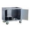 Bull BBQ 24" Steer Pedestal Cart Bottom - Doors Opened