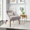 Carter Accent Chair in Gray- Lifestyle