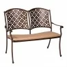 Woodard Casa Bench with Optional Seat Cushion - Woodard Casa Bench with Optional Seat Cushion