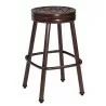 Woodard Casa Round Swivel Bar Stool - Angled - Woodard Casa Round Swivel Bar Stool - Angled