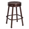 Woodard Casa Round Swivel Counter Stool - Angled