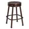 Woodard Casa Round Swivel Counter Stool with Optional Seat Pad - Woodard Casa Round Swivel Counter Stool with Optional Seat Pad