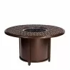 Woodard Casa Fire Round Chat Height Fire Table - Angled - Woodard Casa Fire Round Chat Height Fire Table - Angled