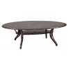 Woodard Casa Oval Dining Umbrella Table - Angled