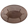 Woodard Casa Oval Dining Umbrella Table - Tabletop View