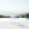 Azzurro Living Catalina Armless Dining Chair With Polar Cushion - Lifestyle