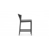 Azzurro Catalina Counter Stool With Matte Charcoal Aluminum Frame And Ash All-Weather Rope - Side