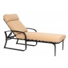 Woodard Cayman Isle Cushion Adjustable Chaise Lounge - Angled