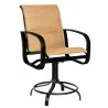 Woodard Cayman Isle Padded Sling Swivel Counter Stool - Woodard Cayman Isle Padded Sling Swivel Counter Stool
