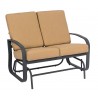 Woodard Cayman Isle Cushion Love Seat Glider - Angled