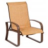 Woodard Cayman Isle Sling Adjustable Lounge Chair - Angled