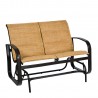 Woodard Cayman Isle Padded Sling Gliding Love Seat - Angled