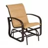 Woodard Cayman Isle Padded Sling Gliding Chair - Angled - Woodard Cayman Isle Padded Sling Gliding Chair - Angled