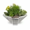 The Outdoor Plus Cazo Wood Grain Planter & Water Bowl Ivory - The Outdoor Plus Cazo Wood Grain Planter & Water Bowl Ivory