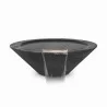The Outdoor Plus Cazo Wood Grain Water Bowl Ebony - The Outdoor Plus Cazo Wood Grain Water Bowl Ebony