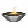 The Outdoor Plus Cazo 48" SS Narrow Ledge Fire Pit - Match Lit - The Outdoor Plus Cazo 48" SS Narrow Ledge Fire Pit - Match Lit