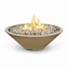 The Outdoor Plus Cazo Fire Pit - Narrow Lip - Vanilla - The Outdoor Plus Cazo Fire Pit - Narrow Lip - Vanilla