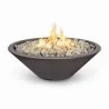 The Outdoor Plus Cazo Fire Pit - Narrow Lip - Brown - The Outdoor Plus Cazo Fire Pit - Narrow Lip - Brown