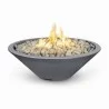 The Outdoor Plus Cazo Fire Pit - Narrow Lip - Grey - The Outdoor Plus Cazo Fire Pit - Narrow Lip - Grey