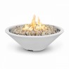 The Outdoor Plus Cazo Fire Pit - Narrow Lip - White