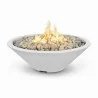 The Outdoor Plus Cazo Fire Pit - Narrow Lip - White - The Outdoor Plus Cazo Fire Pit - Narrow Lip - White