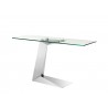  Casabianca CECILIA Console Table In Clear Bent Glass - Angled