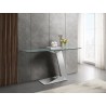  Casabianca CECILIA Console Table In Clear Bent Glass - Angled lifestyle