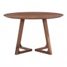 Moe's Home Collection Godenza Dining Table Round in Brown - Front Angle