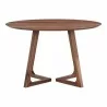 Moe's Home Collection Godenza Dining Table Round in Brown - Front Angle - Moe's Home Collection Godenza Dining Table Round in Brown - Front Angle