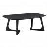 Moe's Home Collection Godenza Coffee Table Small Black Ash - Front Side Angle