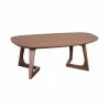 Moe's Home Collection Godenza Coffee Table Small Brown - Front Side Angle - Moe's Home Collection Godenza Coffee Table Small Brown - Front Side Angle