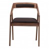 Moe's Home Collection Padma Armchair - Black - Front Angle