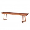 Moe's Home Collection Godenza Bench - Walnut - Front Side Angle
