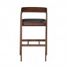 Moe's Home Collection Padma Barstool - Black Vegan Leather - Back Angle