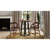 Moe's Home Collection Padma Barstool - Black Vegan Leather - Lifestyle