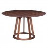 Moe's Home Collection Aldo Round Dining Table - Walnut - Front Angle