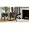 Moe's Home Collection Aldo Round Dining Table - Walnut - Lifestyle - Moe's Home Collection Aldo Round Dining Table - Walnut - Lifestyle