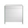 Casabianca Il Vetro Tall Dresser / Night Stand - Front with Drawers Closed