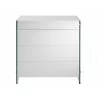 Casabianca Il Vetro Tall Dresser / Night Stand - Front with Drawers Closed - Casabianca Il Vetro Tall Dresser / Night Stand - Front with Drawers Closed