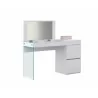Casabianca IL VETRO Vanity In High Gloss White Lacquer And Mirror With Clear Glass - Casabianca IL VETRO Vanity In High Gloss White Lacquer And Mirror With Clear Glass