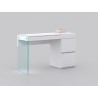 Casabianca IL VETRO Vanity In High Gloss White Lacquer And Mirror With Clear Glass - Lifestyle 2