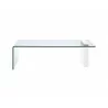 BUONO White Lacquer Coffee Table - Front - BUONO White Lacquer Coffee Table - Front