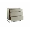 Casabianca Vizzione Tall Dresser/Nightstand - Angled with Drawers Opened - Casabianca Vizzione Tall Dresser/Nightstand - Angled with Drawers Opened