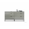 Casabianca Vizzione Tall Dresser/Nightstand - Front with Drawers Opened - Casabianca Vizzione Tall Dresser/Nightstand - Front with Drawers Opened