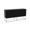 Casabianca VIZZIONE Buffet-Server In Dark Gray Oak Veneer - Angled